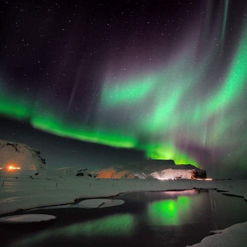 Northern lights in iceland