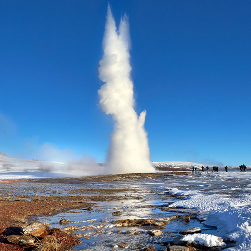 Geyser in Winter