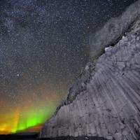 Northern Lights at Reynisfjara